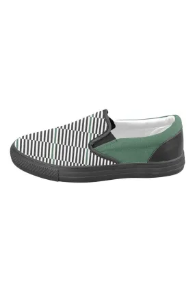 16 Bars Men's Slip-on Canvas Shoes (Model 019)