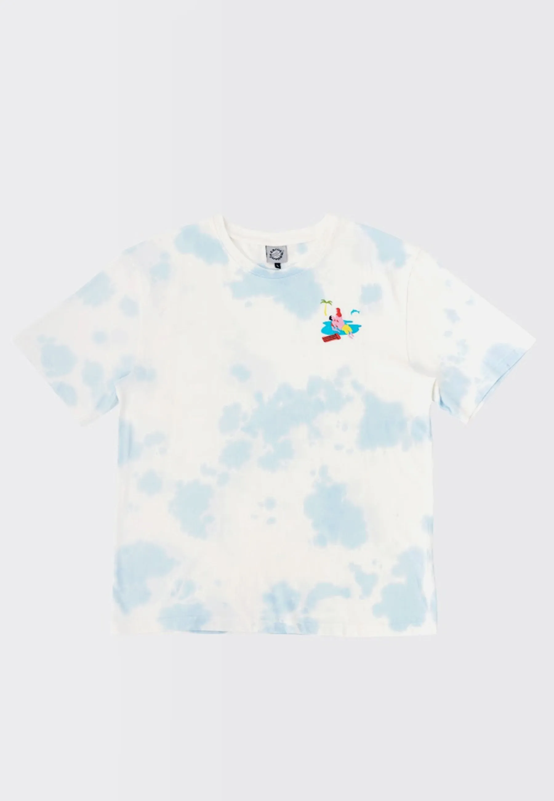 Baise Sur La Plage T-Shirt - blue tie dye