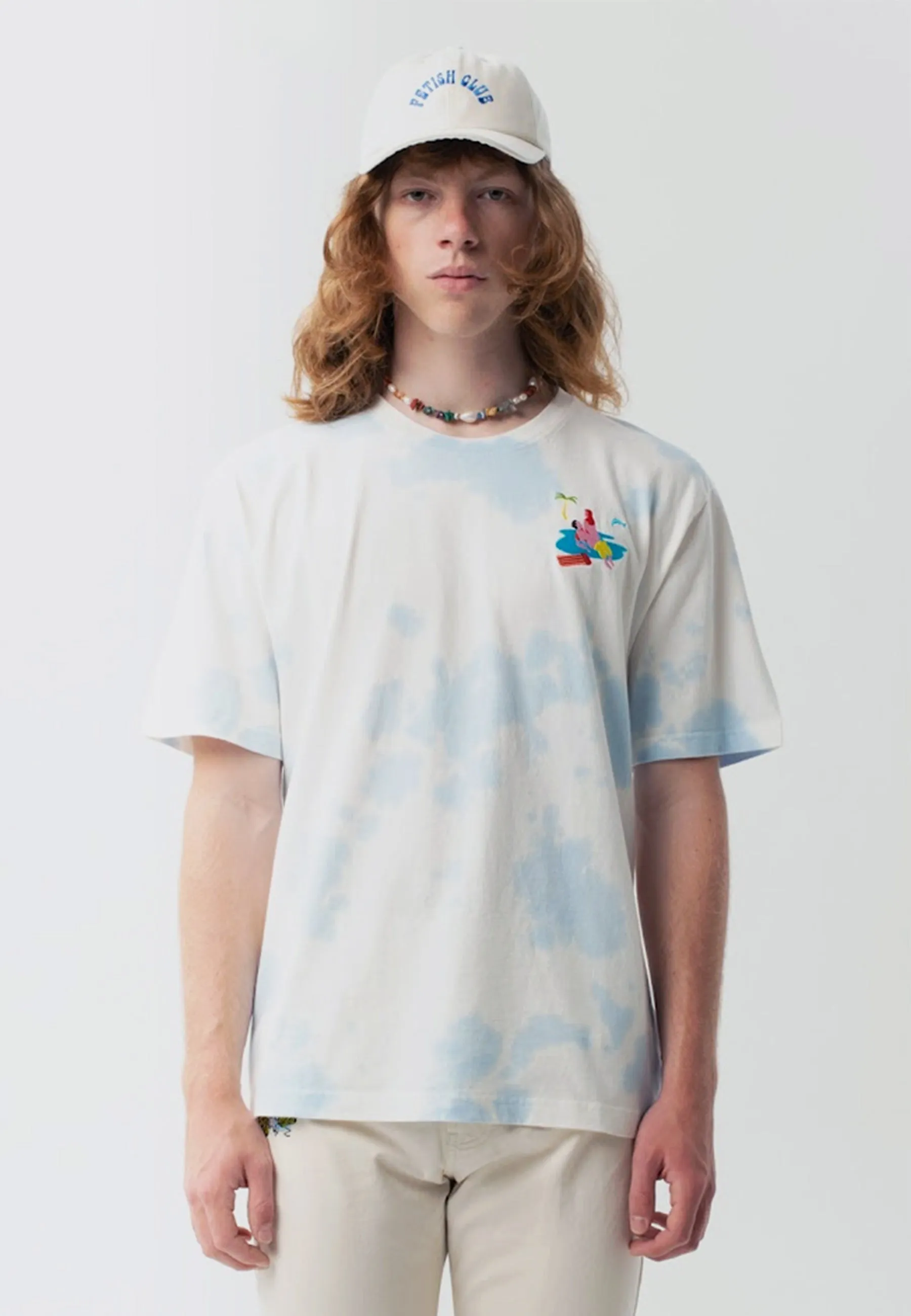 Baise Sur La Plage T-Shirt - blue tie dye