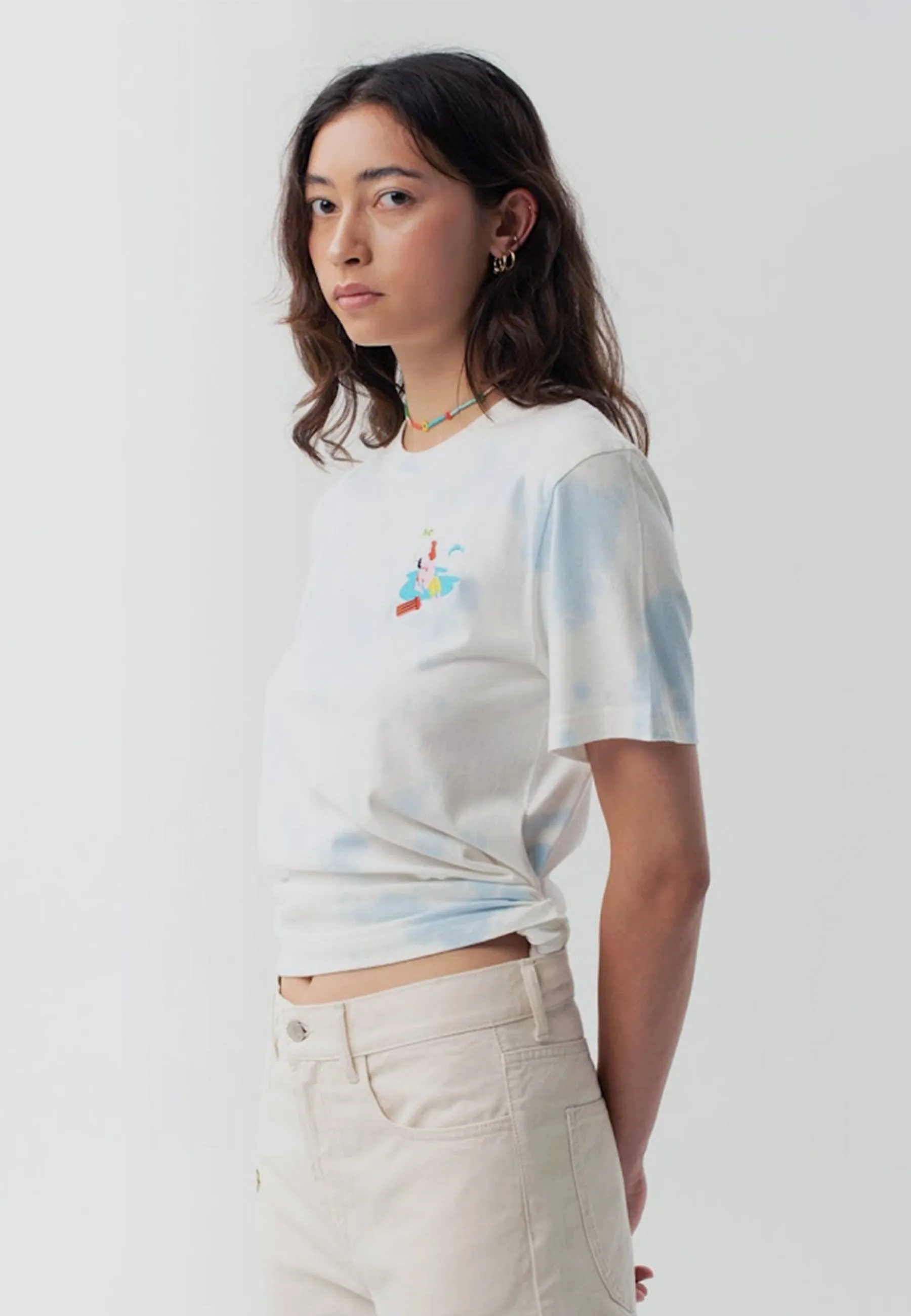 Baise Sur La Plage T-Shirt - blue tie dye