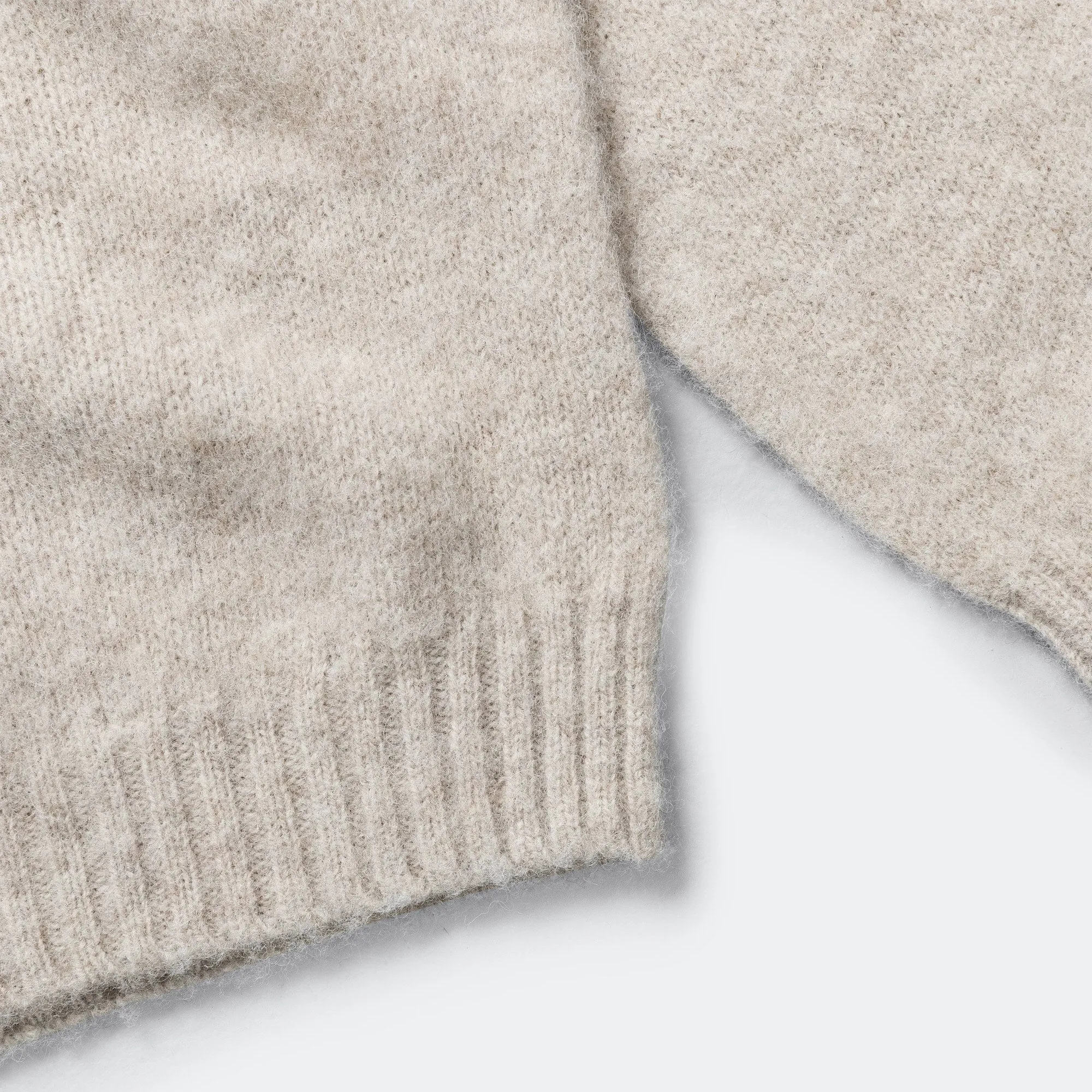 Birnir Brushed Lambswool Sweater - Oatmeal