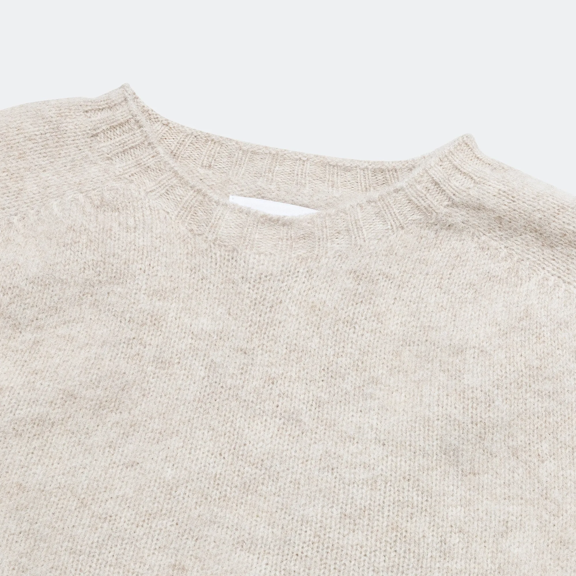 Birnir Brushed Lambswool Sweater - Oatmeal