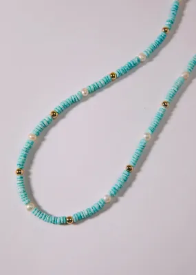 Blue Nugget Necklace