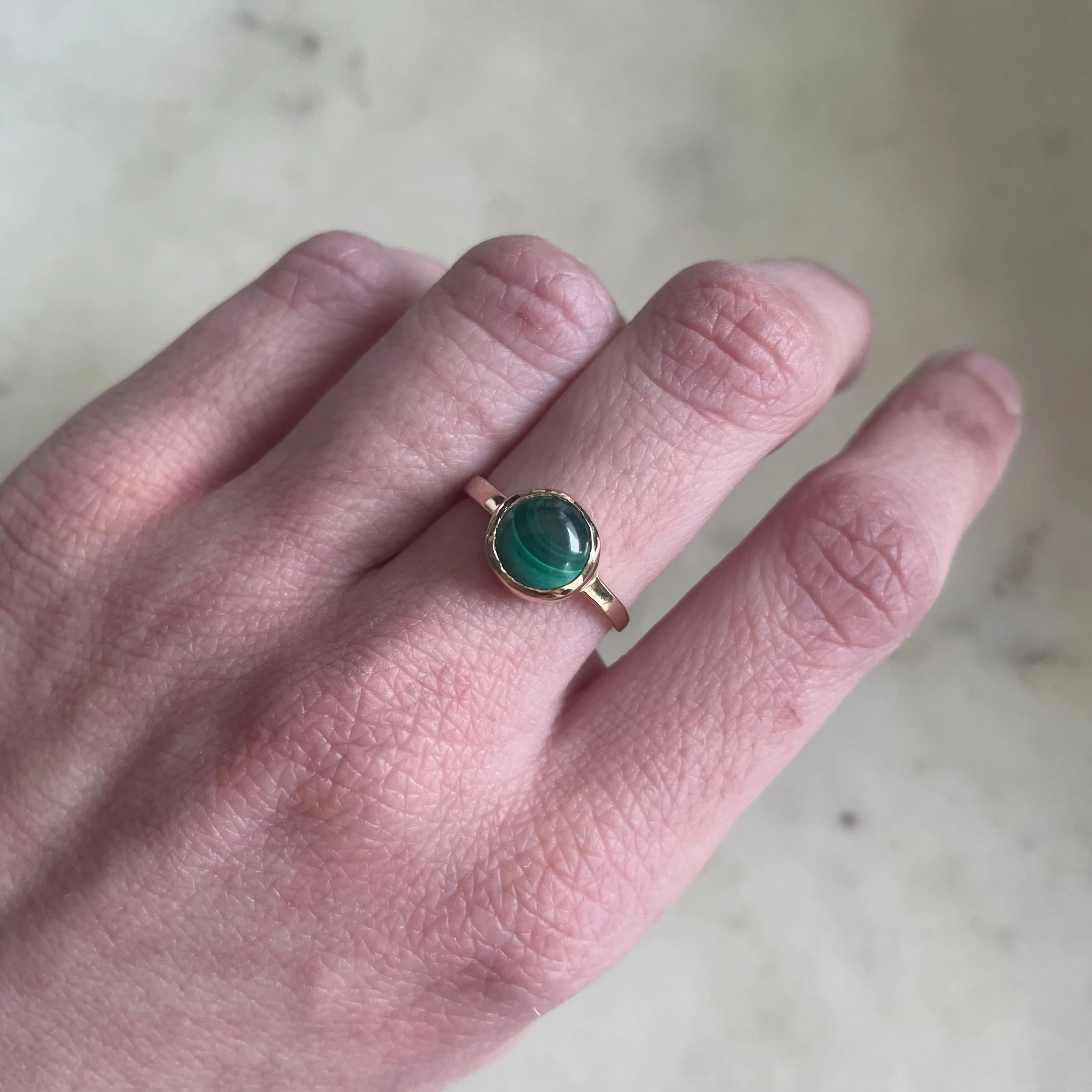 BONBON RING — MALACHITE