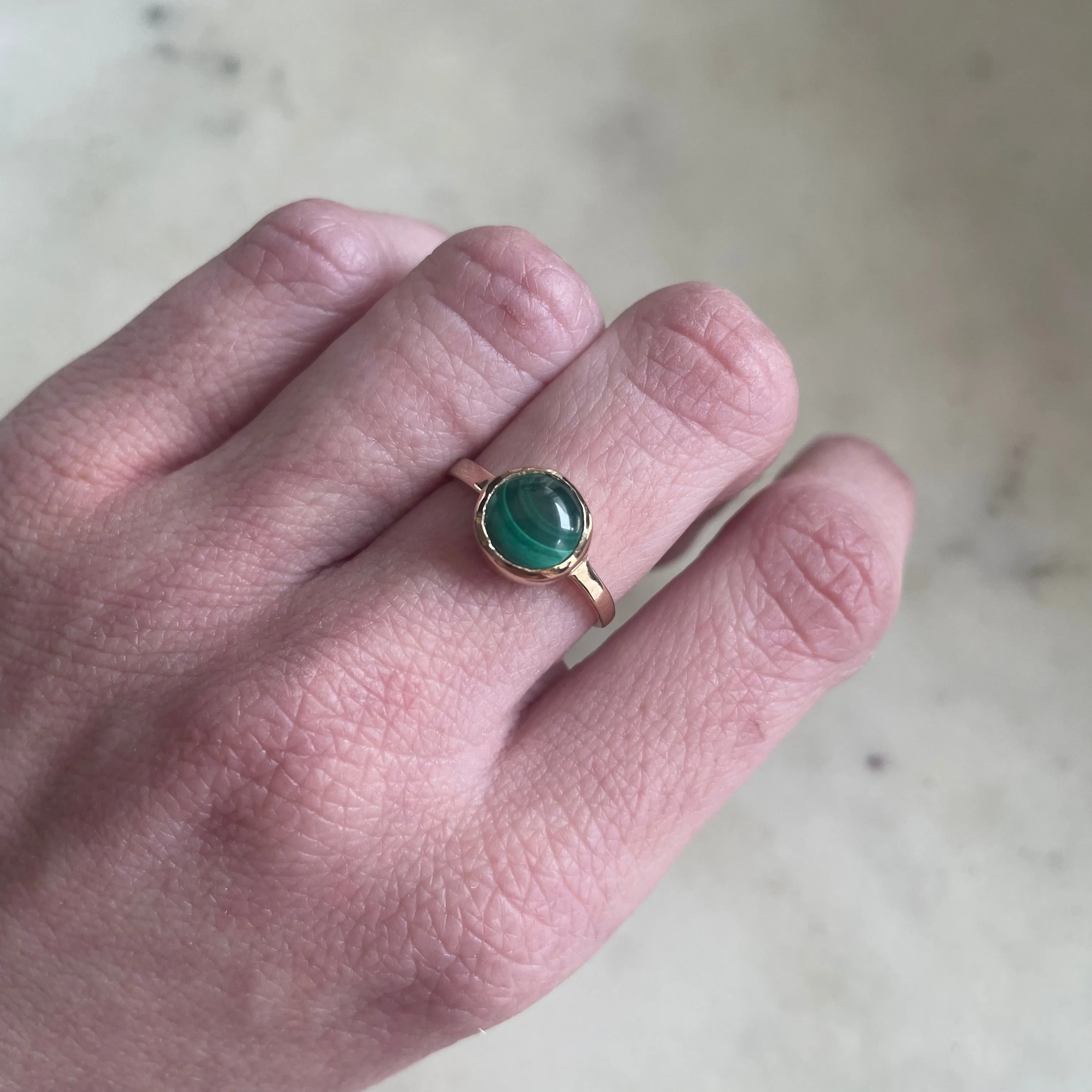 BONBON RING — MALACHITE