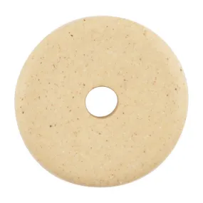 Ceramic Beads-16mm Round Disc-Stone White-Quantity 10