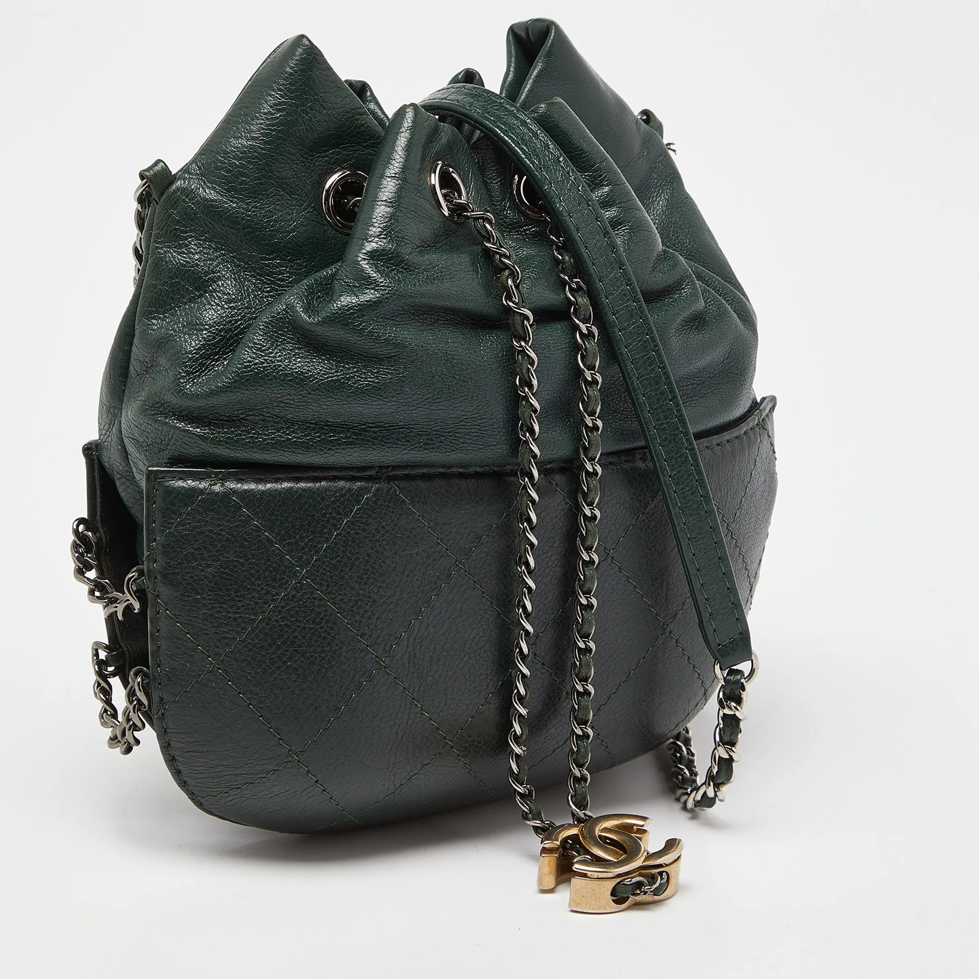 Chanel Quilted Leather Small Gabrielle Bucket Bag