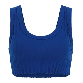 Cotton Citizen Capri Crop Tank 'Cobalt Blue'