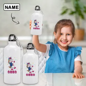 Custom Name Sport Bottle Kids Water Bottle 14/21 OZ Aluminum Personalized Travel Tumbler