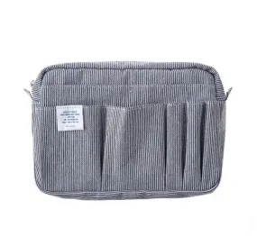 Delfonics: Medium Carrying Case - White   Blue Stripe