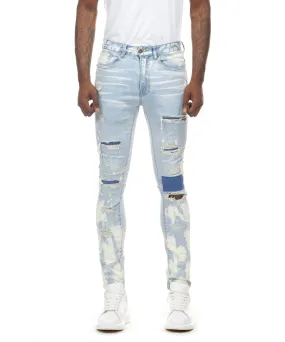 Heavy Fray Jeans - Mercer Blue