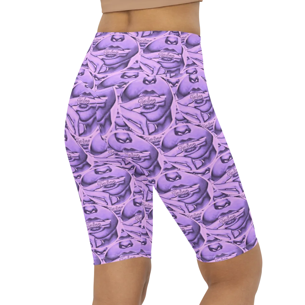 HeroicU Biker Shorts with Taboo Crypto Purple Passion Color