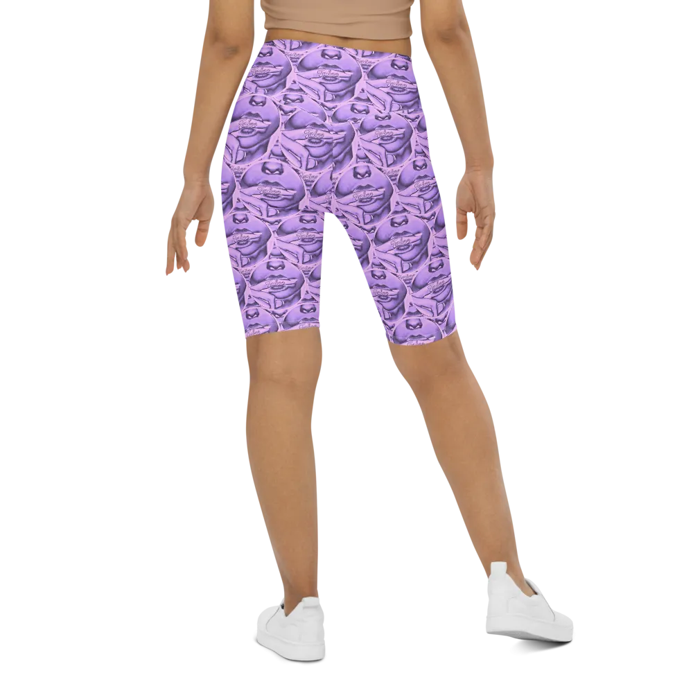 HeroicU Biker Shorts with Taboo Crypto Purple Passion Color