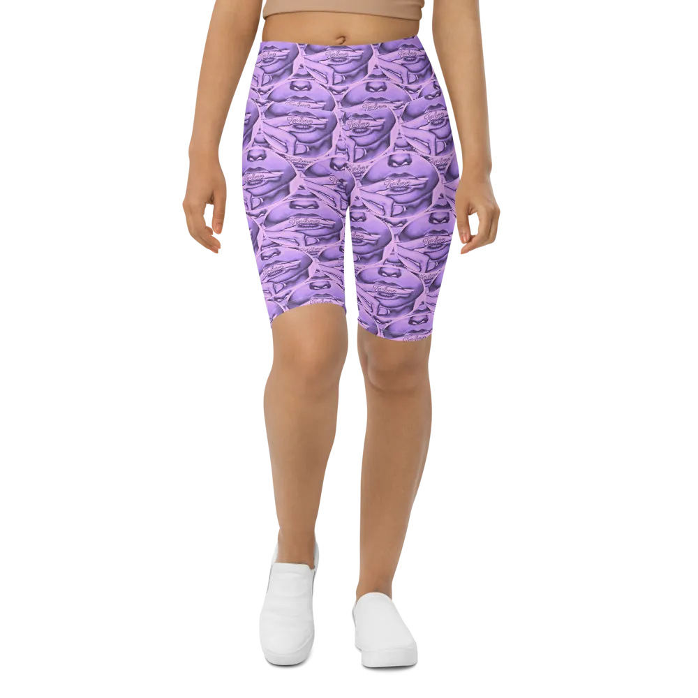 HeroicU Biker Shorts with Taboo Crypto Purple Passion Color