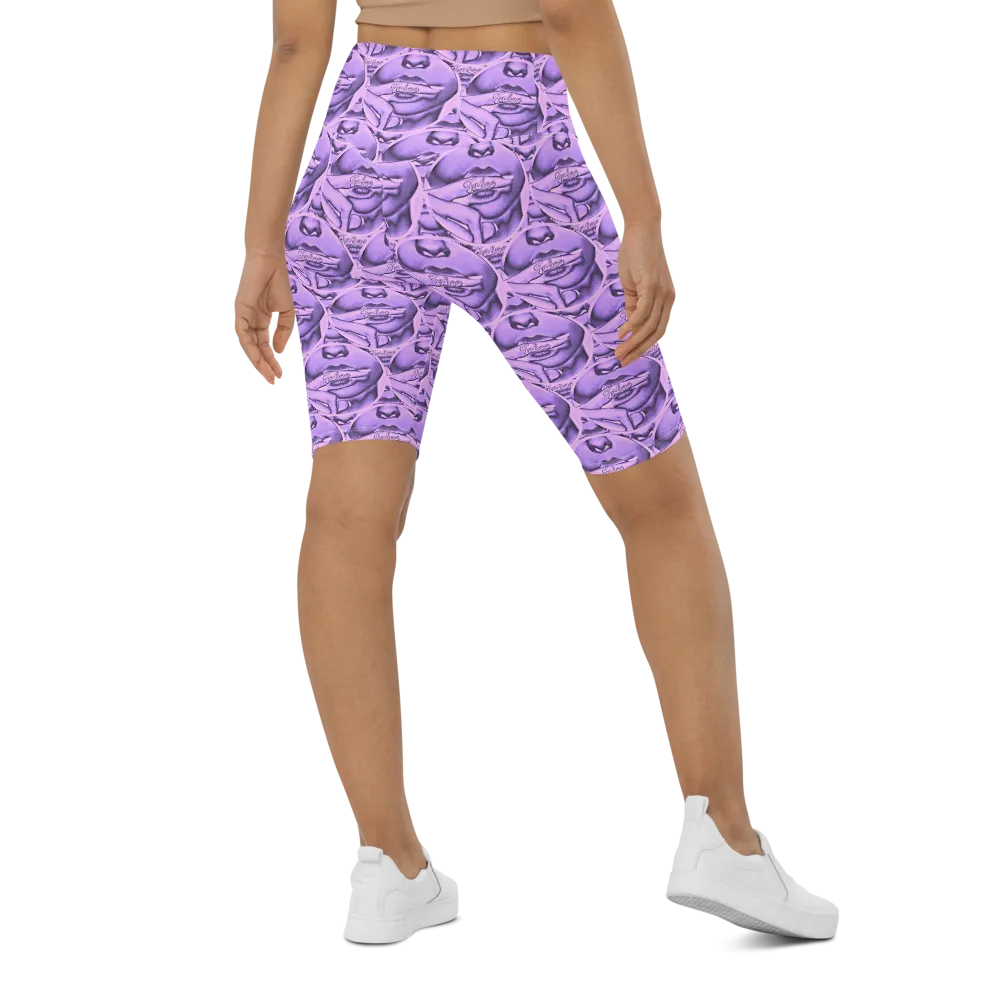 HeroicU Biker Shorts with Taboo Crypto Purple Passion Color