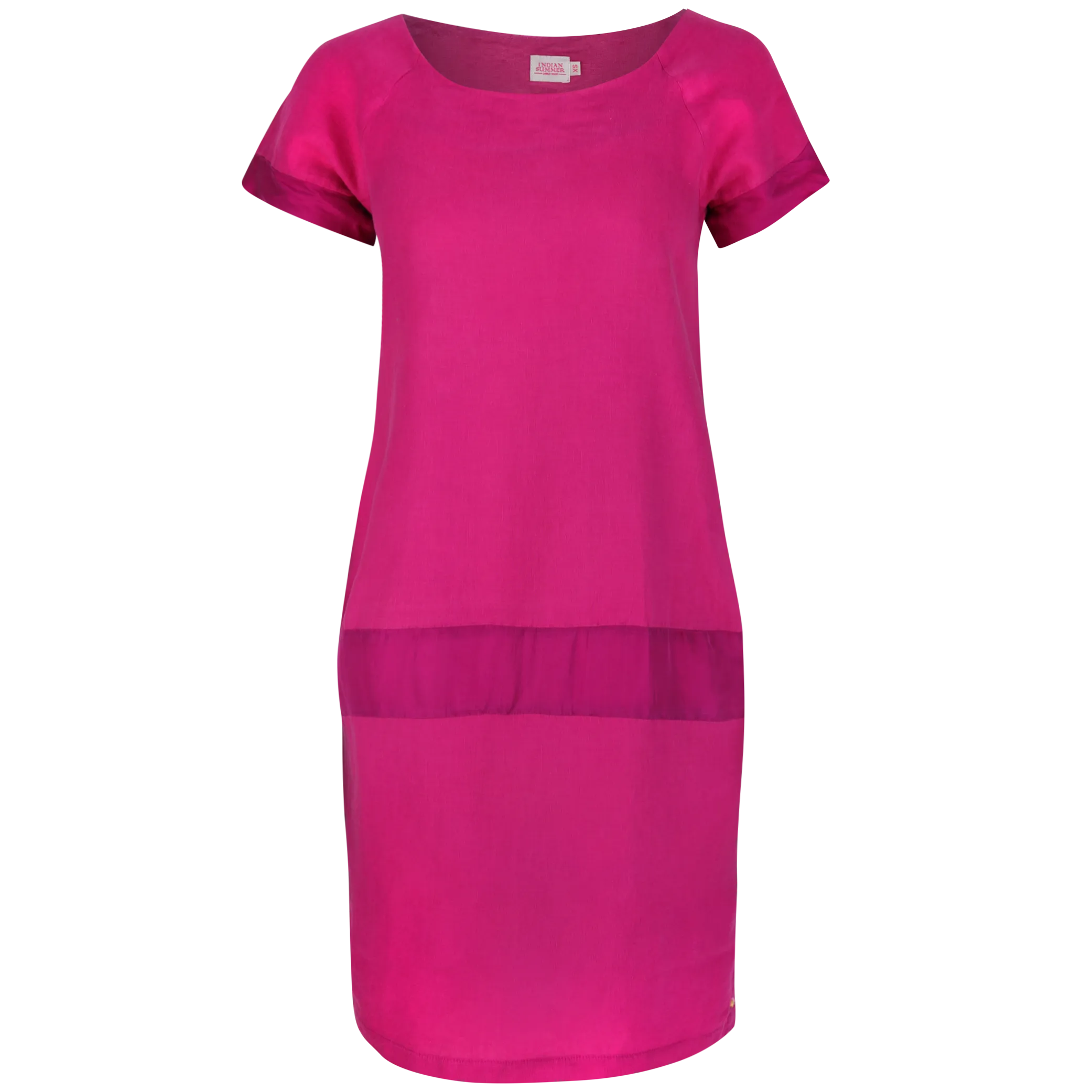 IS Poppy Cocoon Midi Dress Fuchsia