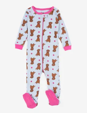 Kids Footed Puppy Pajamas