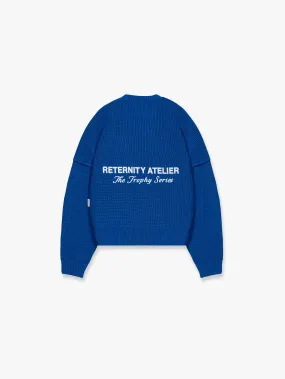 KNIT SWEATER THE TROPHY SERIES - BLUE