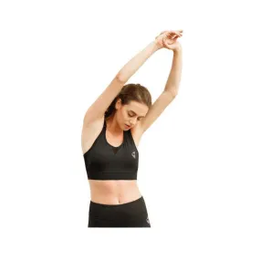 Luxe Training Medium Impact Sports Bra-Black