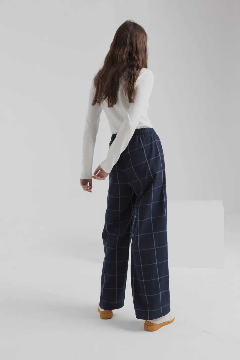 mamita plaid blue pants