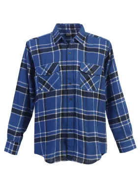 Men's Plaid Flannel Shirt, Size XL