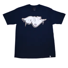 Mens True Throwie T-Shirt Navy