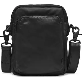 Mobile bag in delicious leather quality / 15818 - Black / Black