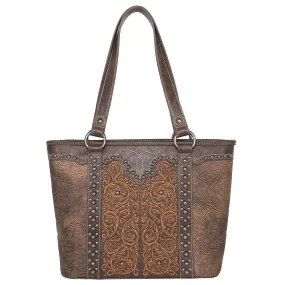 MW1099G-8317 Montana West Floral Embroidered Collections Concealed Carry Tote