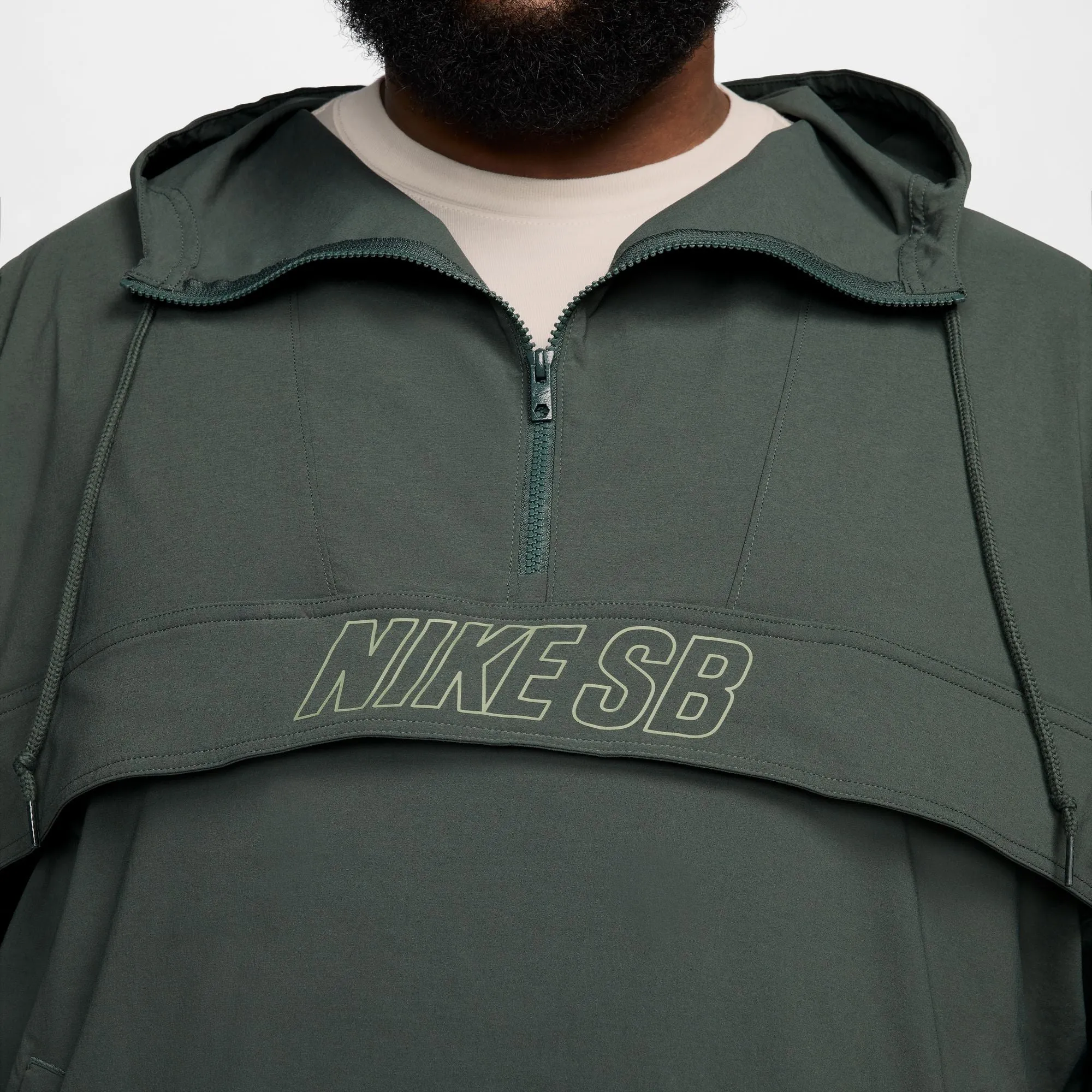 Nike SB Essentials DF Anorak Jacket - Vintage Green/Oil Green