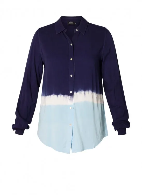 NOW 25% OFF: Yest Clothing Gabija Blouse in Deep Blue