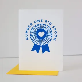 number one big spoon card blue ribbon award