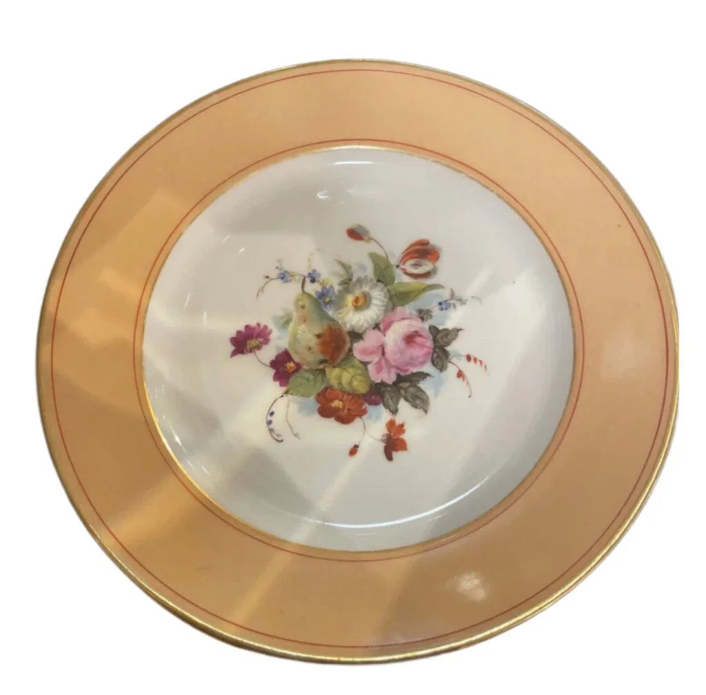 Old Paris Botanical Plate Set of 8