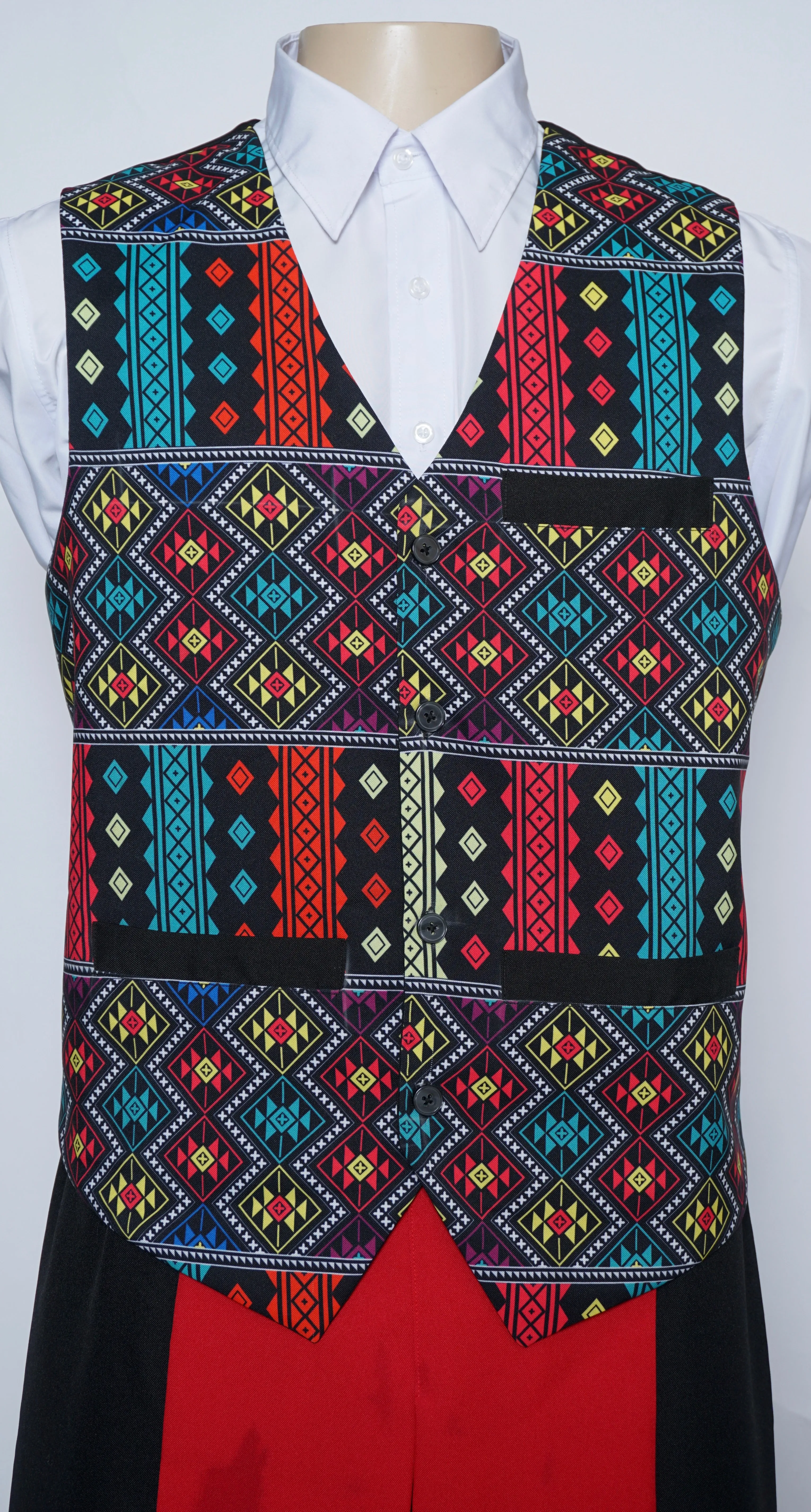 Printed Phuam Paj Vest