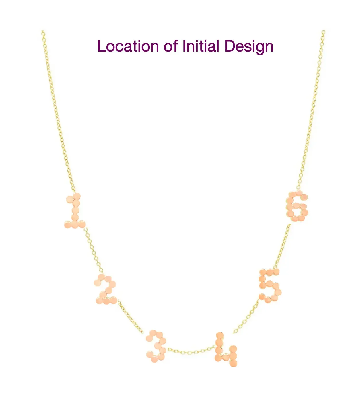 "6 Precious Initials" DSJ's Signature Meaningful Multi Gold Initial Necklace