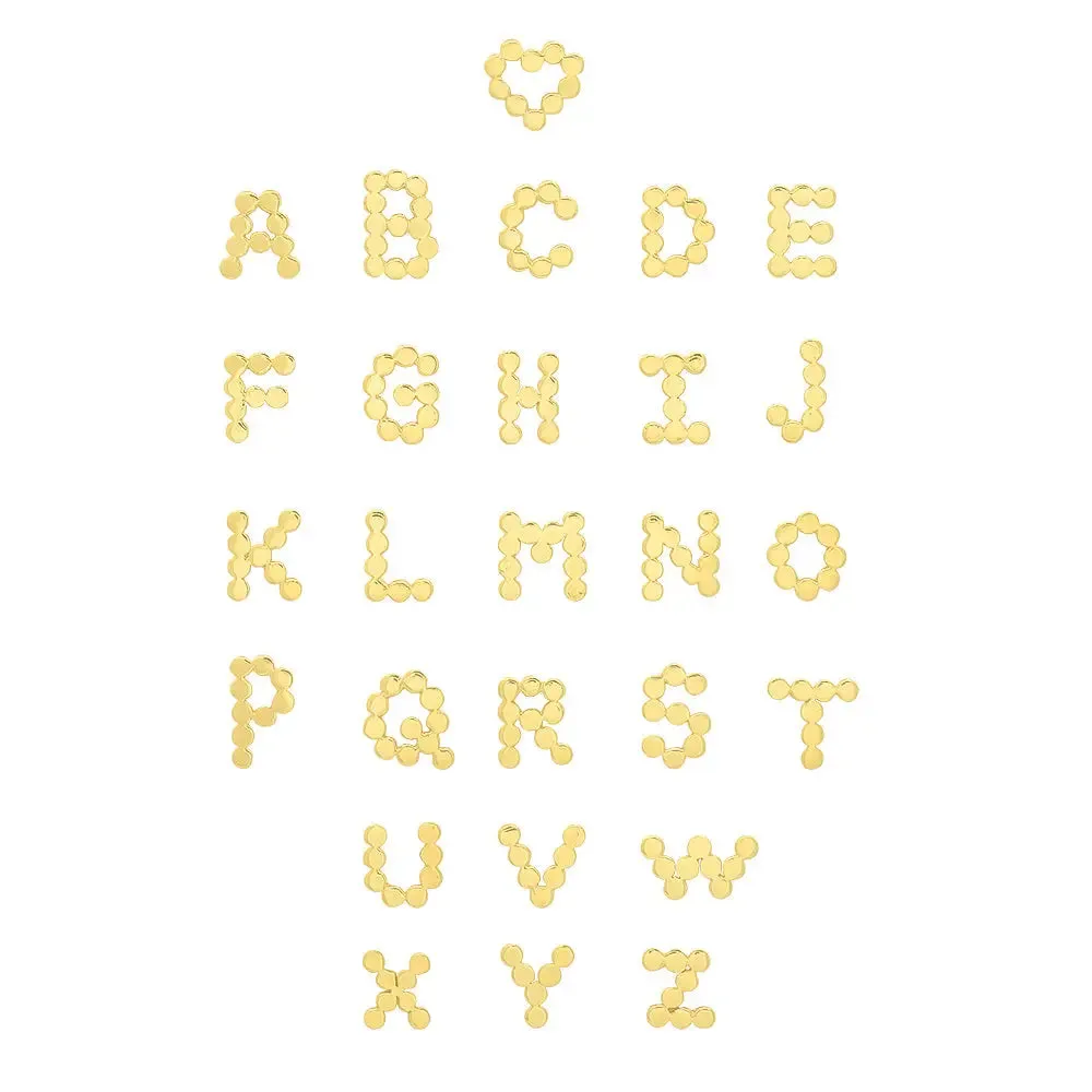 "6 Precious Initials" DSJ's Signature Meaningful Multi Gold Initial Necklace