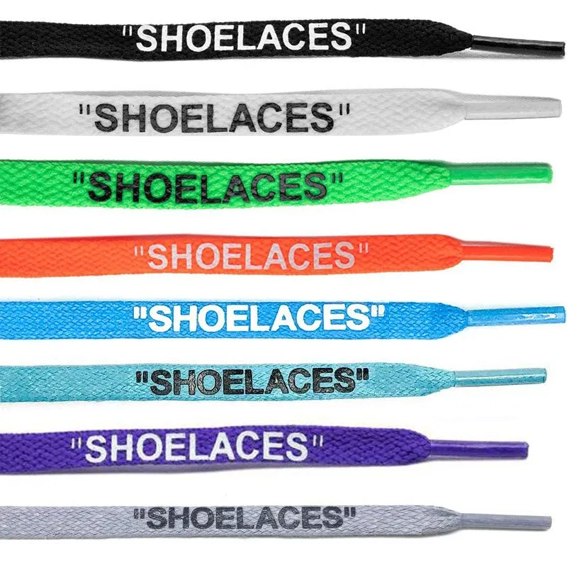 "SHOELACES" Off White Flat Lace Megapack