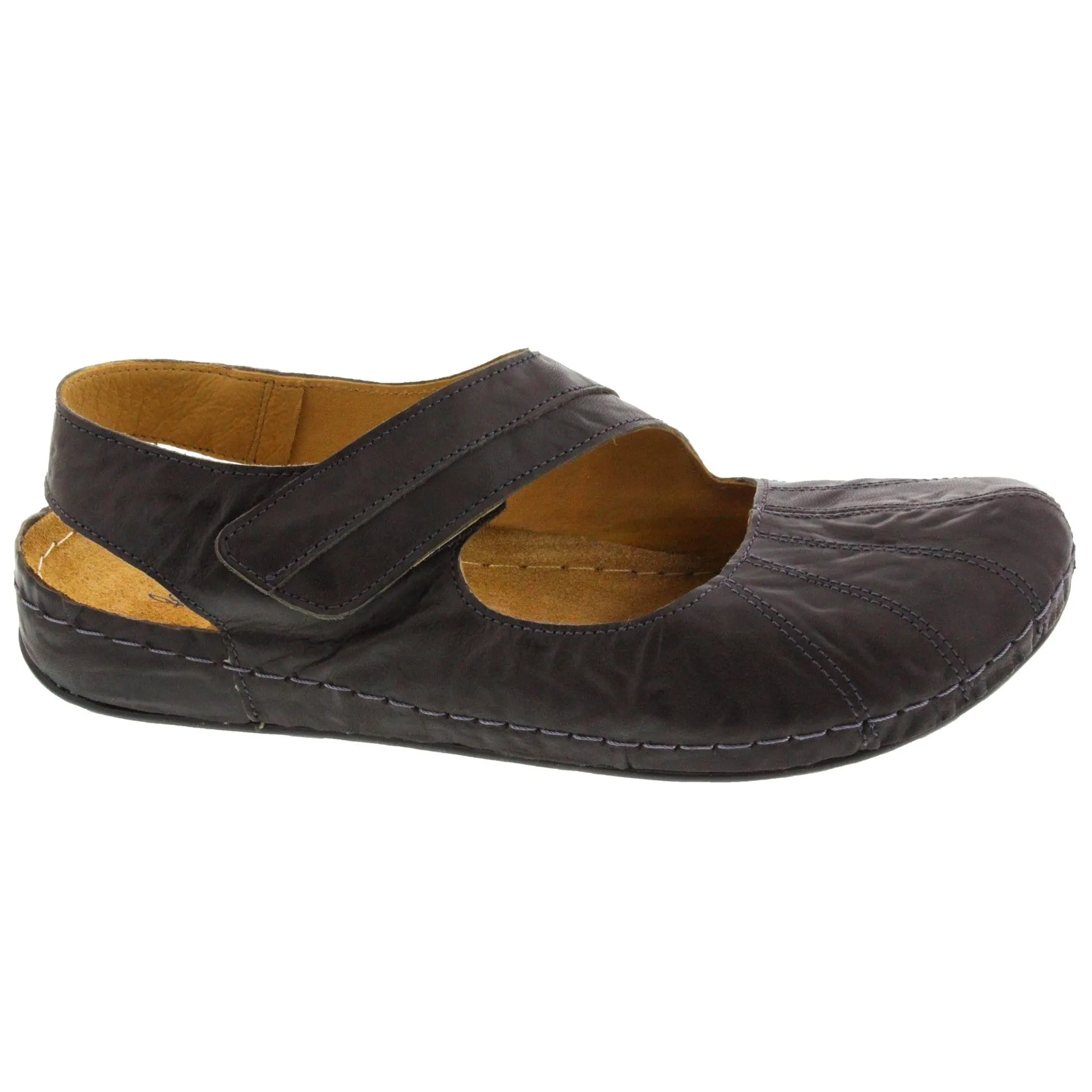 Sanosan Sheryl Clog in Crinkled Leather - CLOSEOUT