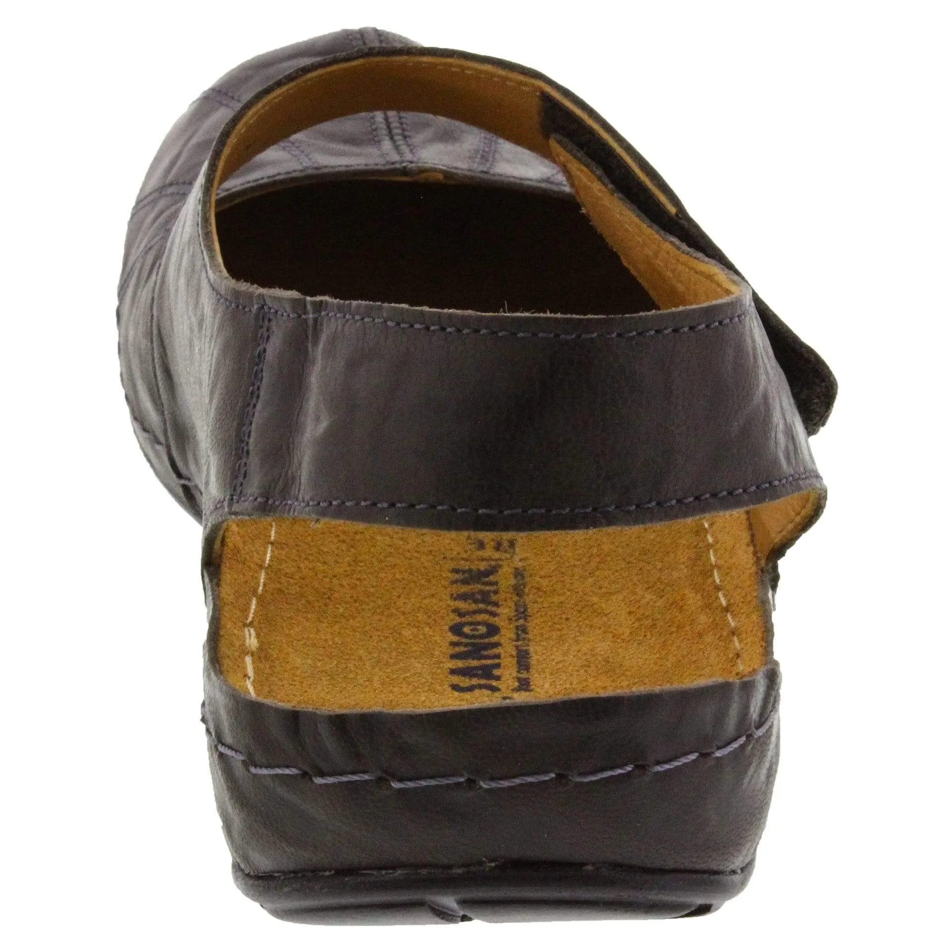 Sanosan Sheryl Clog in Crinkled Leather - CLOSEOUT