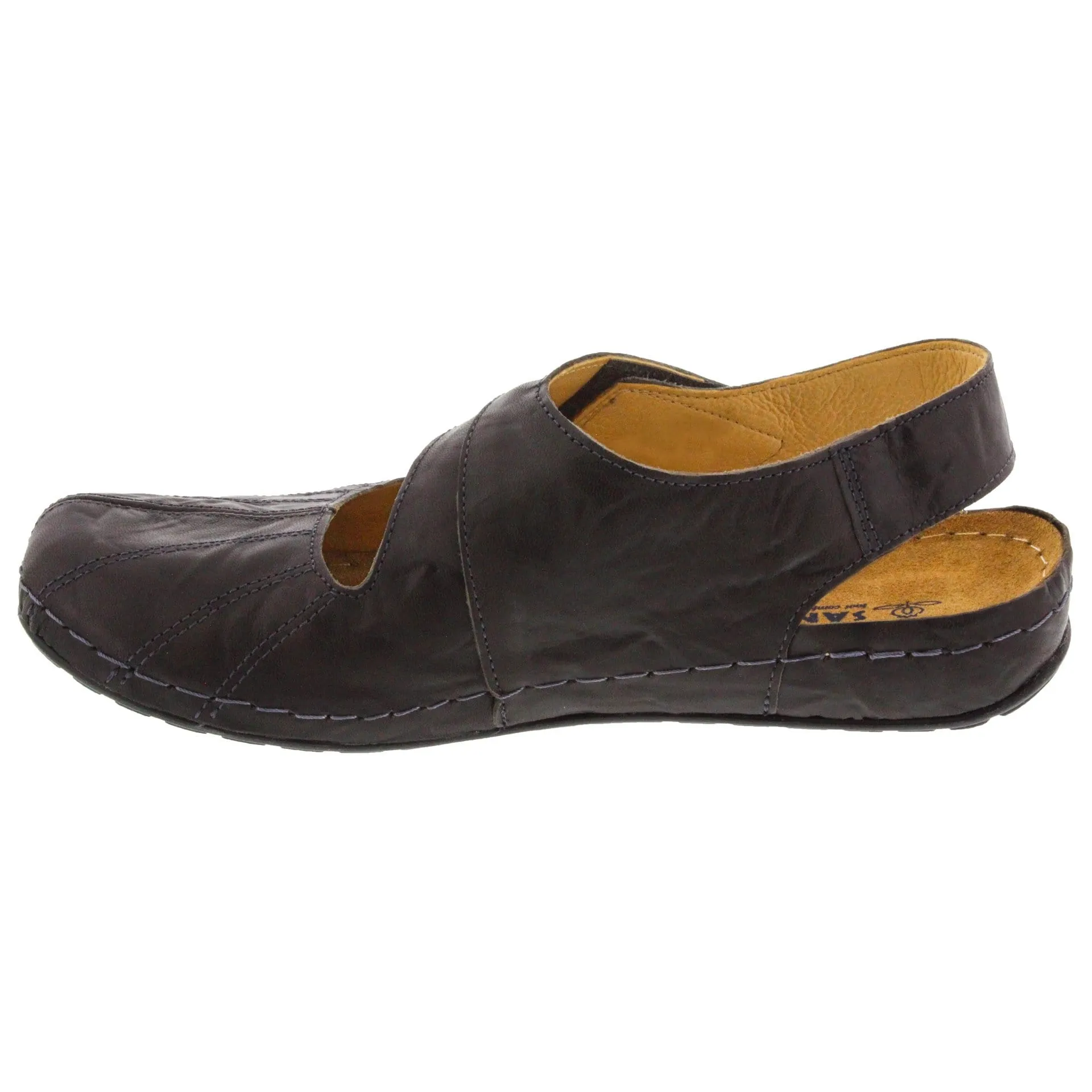 Sanosan Sheryl Clog in Crinkled Leather - CLOSEOUT