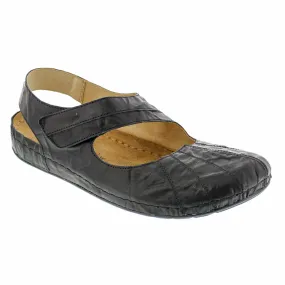 Sanosan Sheryl Clog in Crinkled Leather - CLOSEOUT