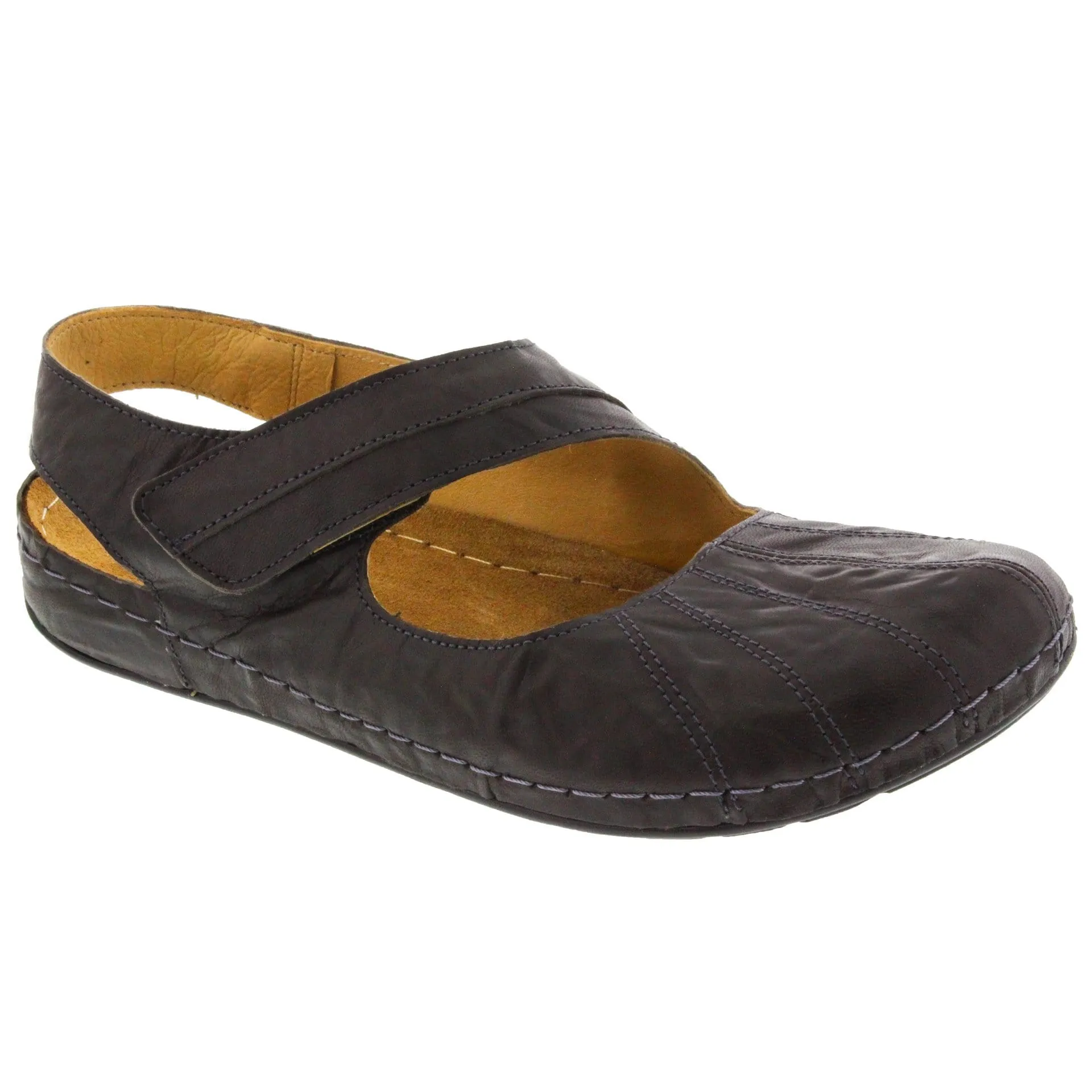 Sanosan Sheryl Clog in Crinkled Leather - CLOSEOUT