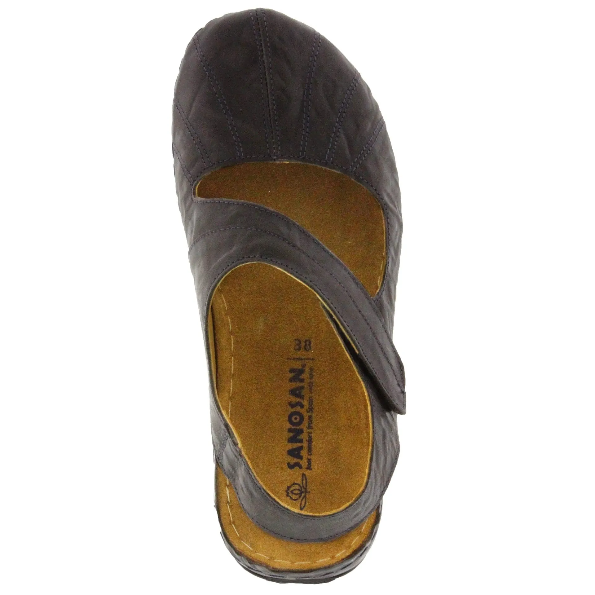 Sanosan Sheryl Clog in Crinkled Leather - CLOSEOUT