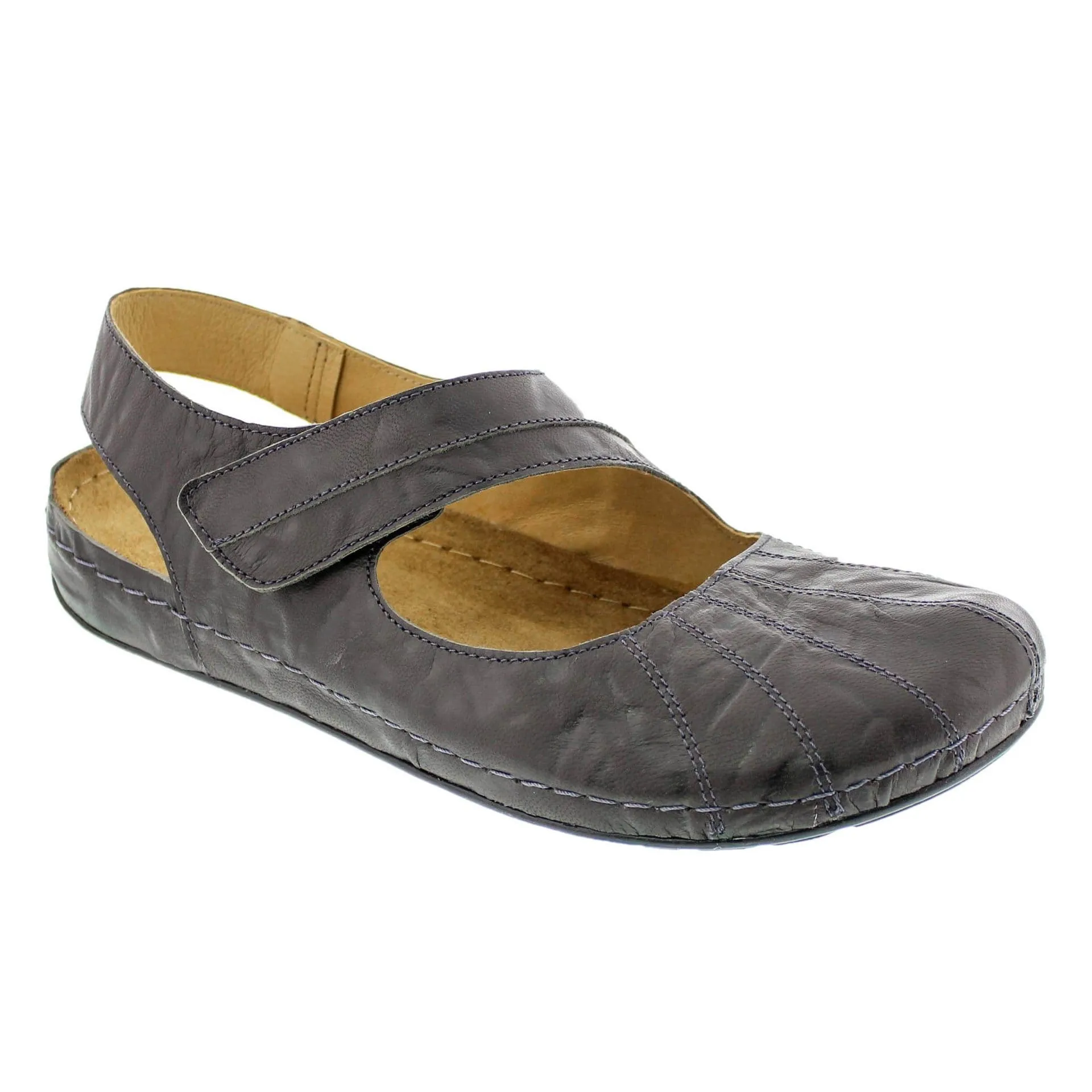 Sanosan Sheryl Clog in Crinkled Leather - CLOSEOUT