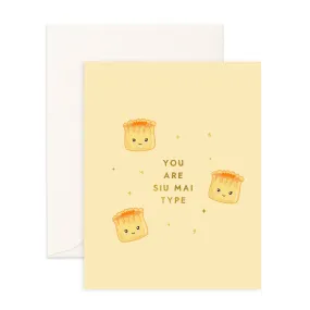 Siu Mai Type - Greeting Card