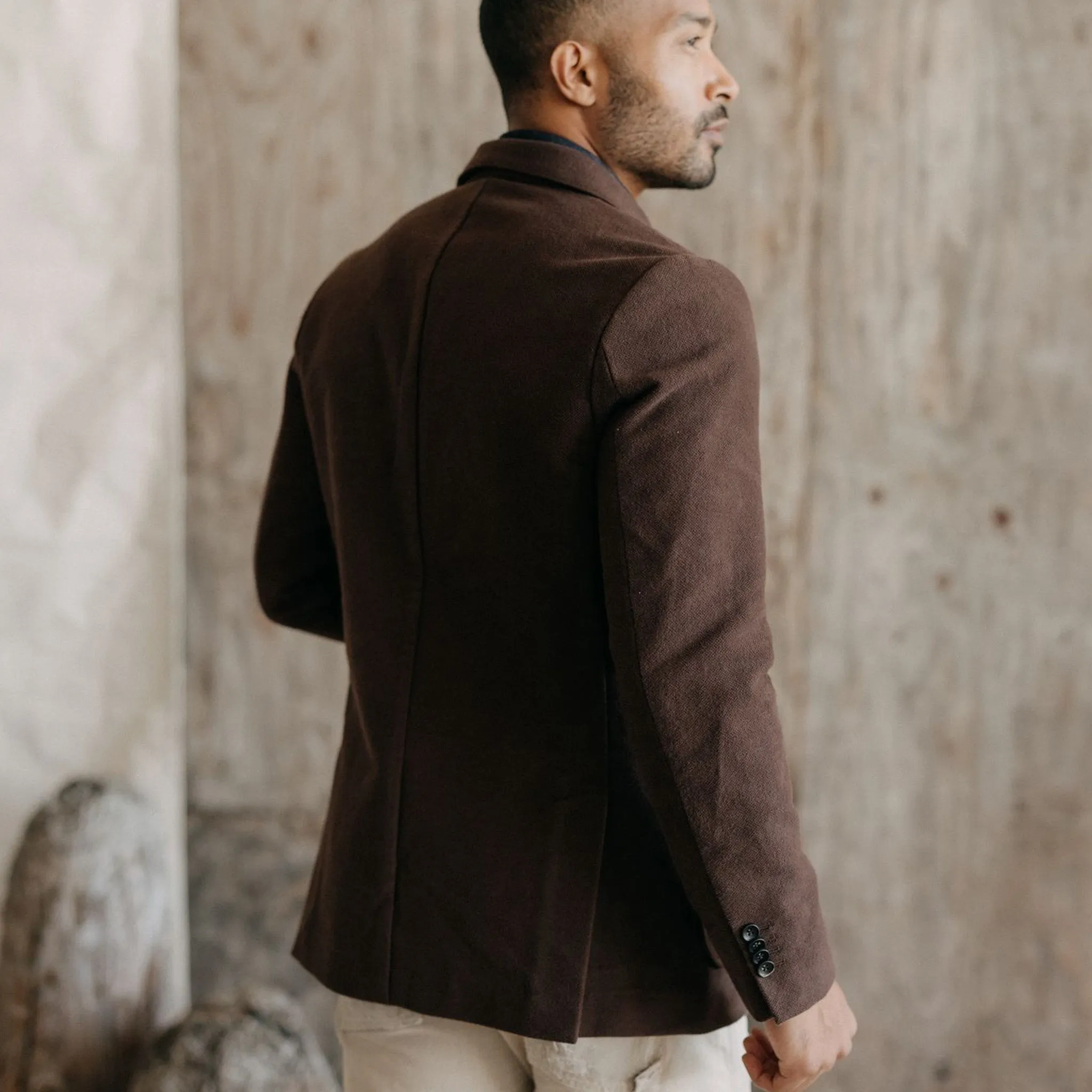 The Sheffield Sportcoat in Dark Chestnut Moleskin