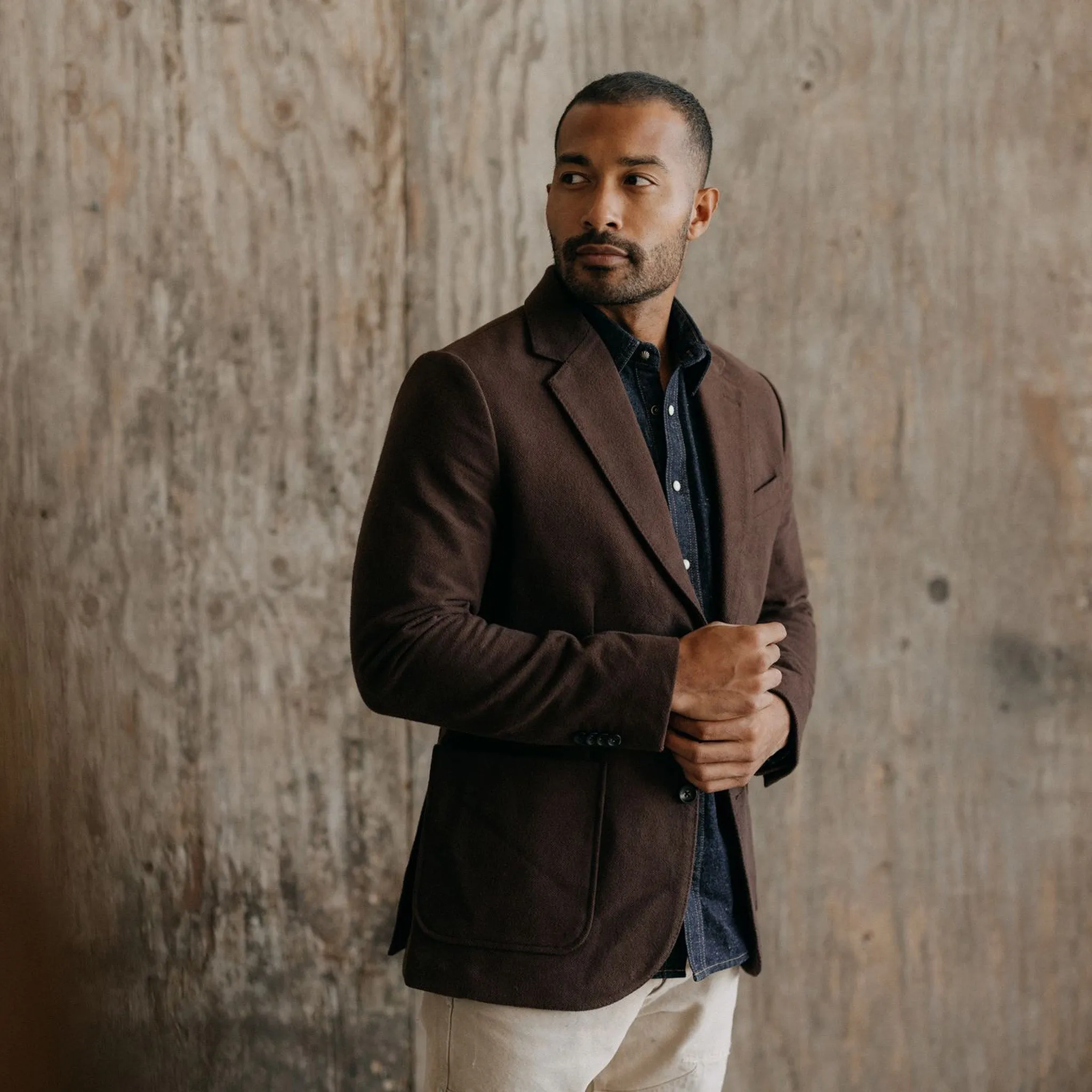 The Sheffield Sportcoat in Dark Chestnut Moleskin