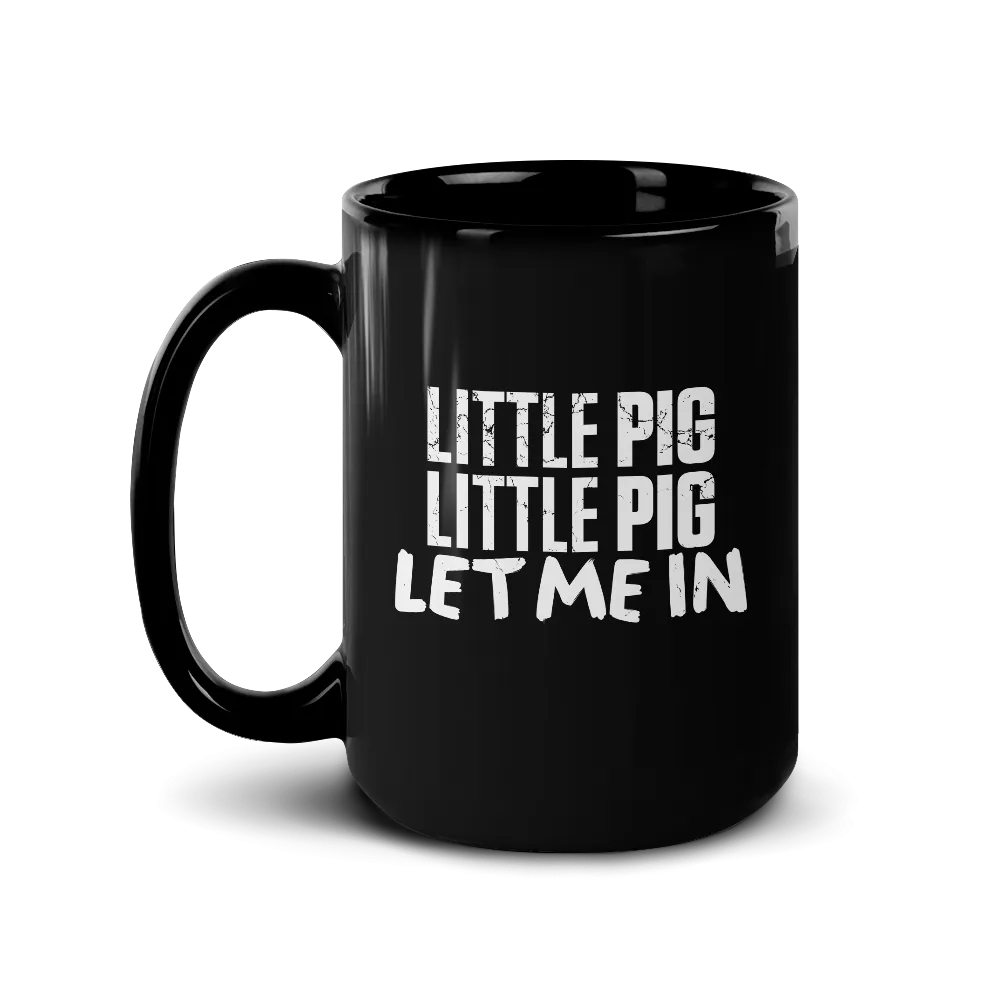 The Walking Dead Negan Little Pig Black Mug