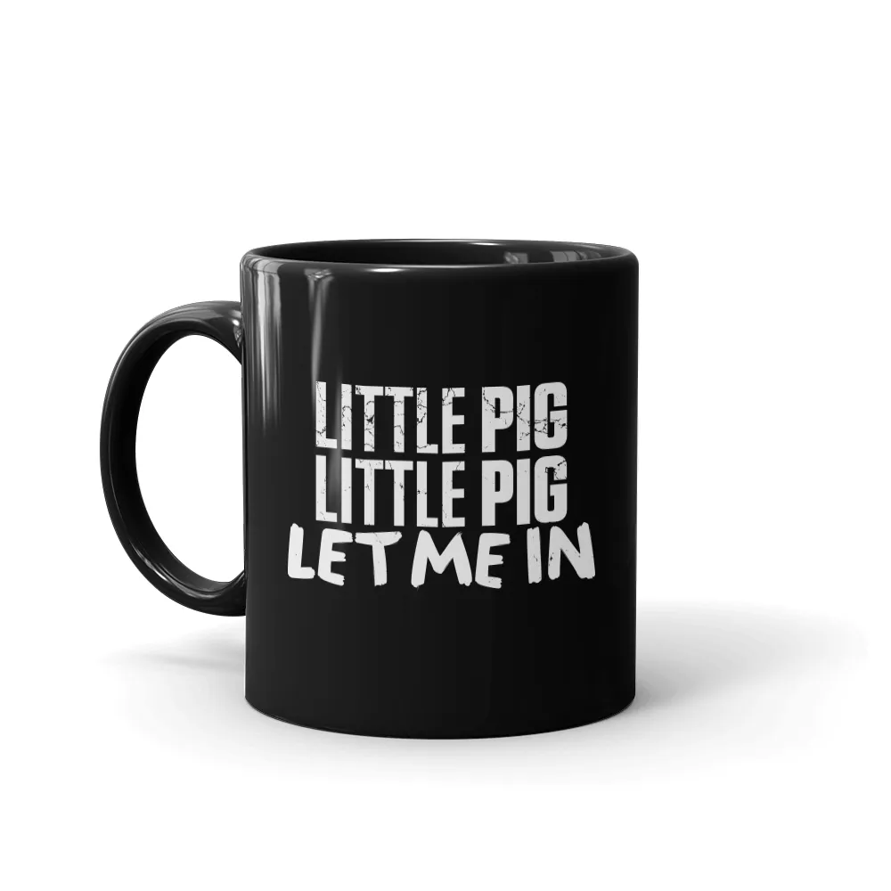 The Walking Dead Negan Little Pig Black Mug