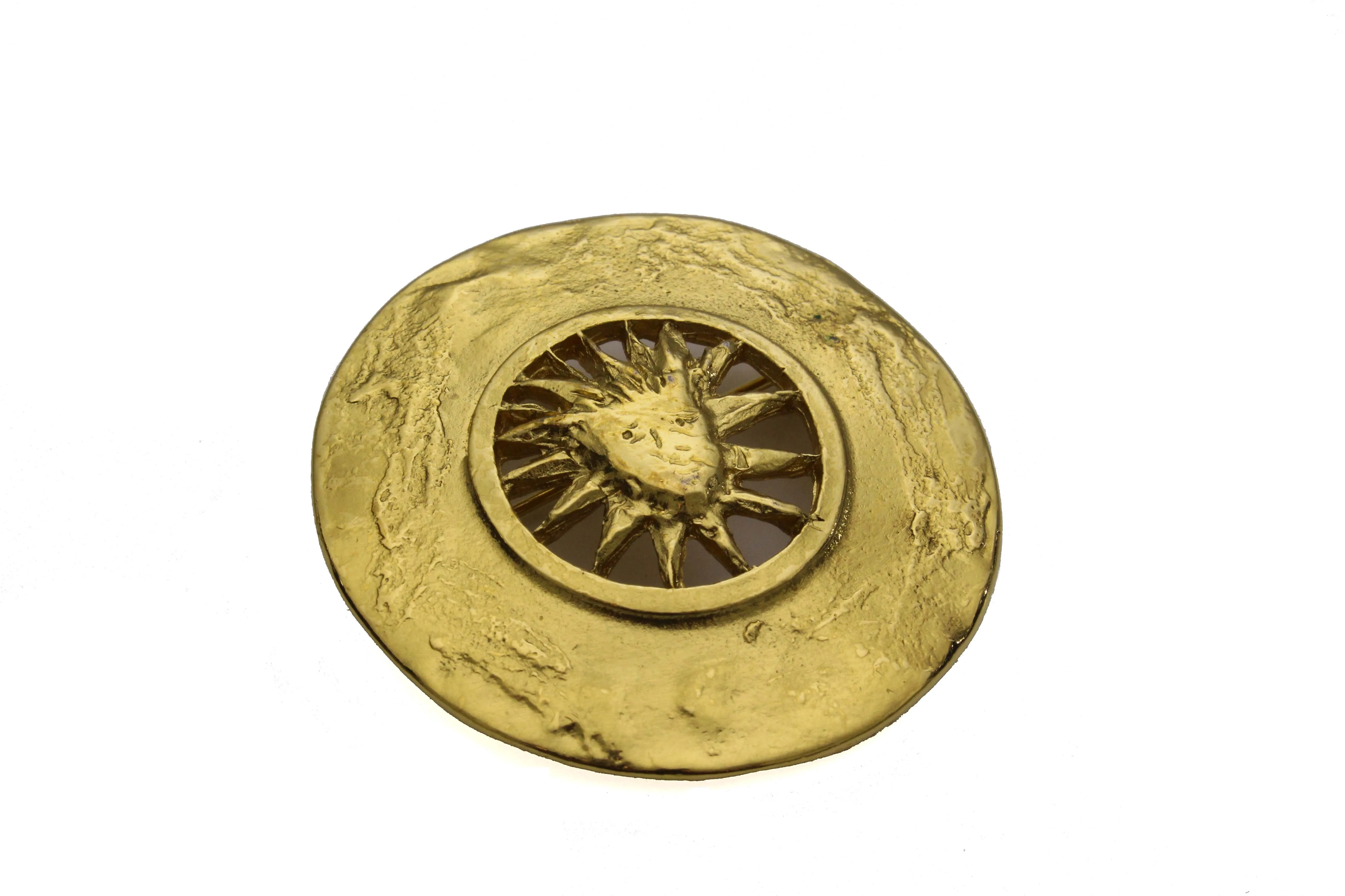 YVES SAINT LAURENT sun brooch pendant