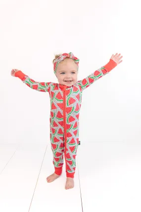 ZIP ROMPER - Kawaii Watermelon